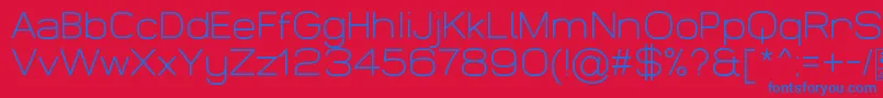 WidolteLightDemo Font – Blue Fonts on Red Background