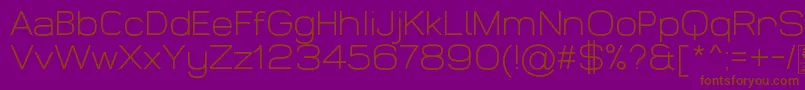 WidolteLightDemo Font – Brown Fonts on Purple Background