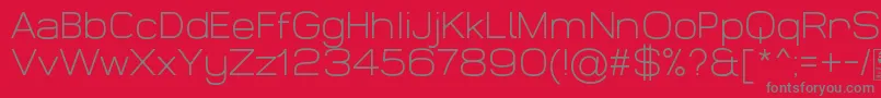 WidolteLightDemo Font – Gray Fonts on Red Background