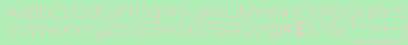 WidolteLightDemo Font – Pink Fonts on Green Background