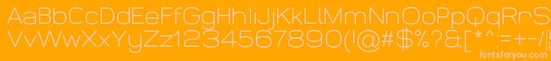 WidolteLightDemo Font – Pink Fonts on Orange Background