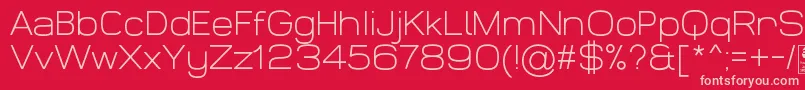 WidolteLightDemo Font – Pink Fonts on Red Background
