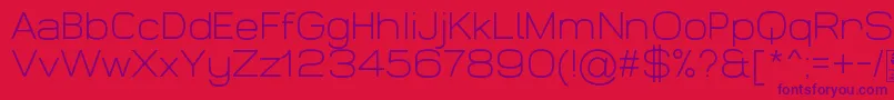 WidolteLightDemo Font – Purple Fonts on Red Background