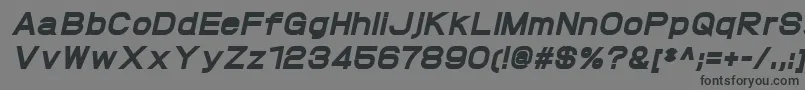 ProtofetHeavyitalic Font – Black Fonts on Gray Background