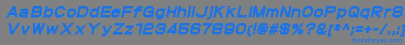 ProtofetHeavyitalic Font – Blue Fonts on Gray Background