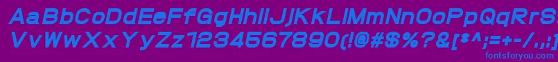 ProtofetHeavyitalic Font – Blue Fonts on Purple Background