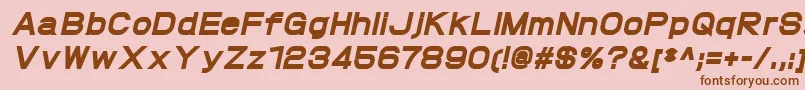 ProtofetHeavyitalic Font – Brown Fonts on Pink Background
