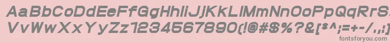 ProtofetHeavyitalic Font – Gray Fonts on Pink Background