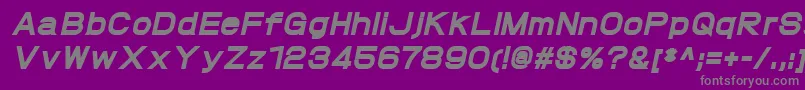ProtofetHeavyitalic Font – Gray Fonts on Purple Background