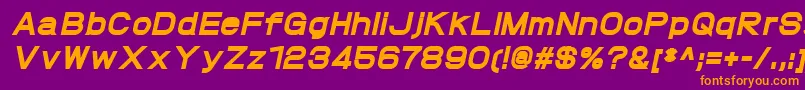 ProtofetHeavyitalic Font – Orange Fonts on Purple Background