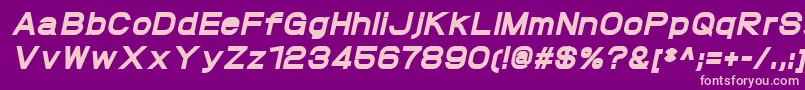 ProtofetHeavyitalic Font – Pink Fonts on Purple Background