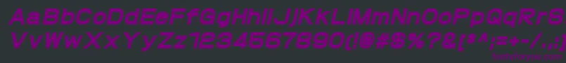 ProtofetHeavyitalic Font – Purple Fonts on Black Background