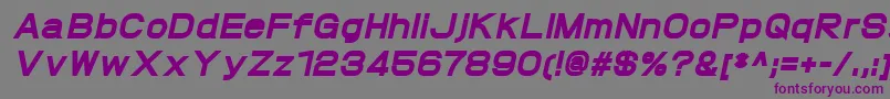 ProtofetHeavyitalic Font – Purple Fonts on Gray Background