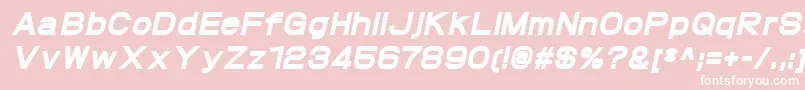 ProtofetHeavyitalic Font – White Fonts on Pink Background