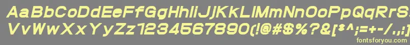 ProtofetHeavyitalic Font – Yellow Fonts on Gray Background