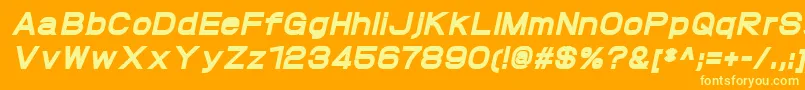 ProtofetHeavyitalic Font – Yellow Fonts on Orange Background