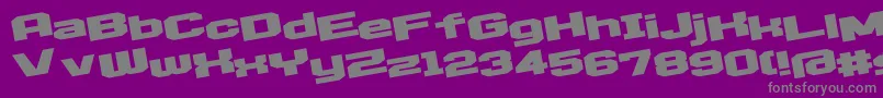 Police D3EgoistismLeaning – polices grises sur fond violet