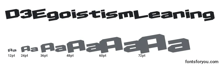 D3EgoistismLeaning Font Sizes