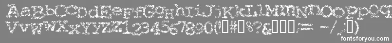 fuente Typewriter ffy – Fuentes Blancas Sobre Fondo Gris