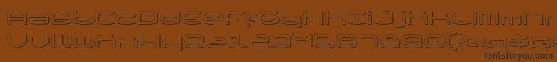 Thunder2s Font – Black Fonts on Brown Background