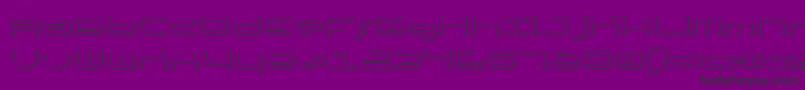 Thunder2s Font – Black Fonts on Purple Background