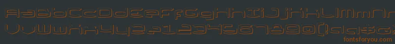 Thunder2s Font – Brown Fonts on Black Background