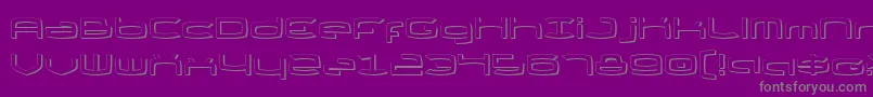 Thunder2s Font – Gray Fonts on Purple Background