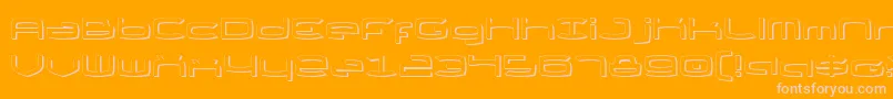 More about Thunder2s Font Thunder2s Font – Pink Fonts on Orange Background