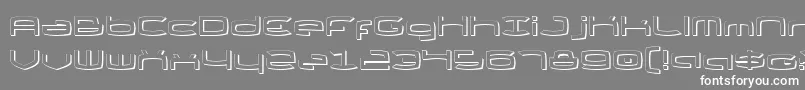 フォントThunder2s – 灰色の背景に白い文字