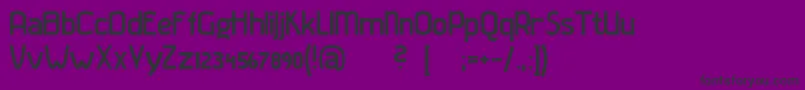 Czcionka Gladaturrum – czarne czcionki na fioletowym tle