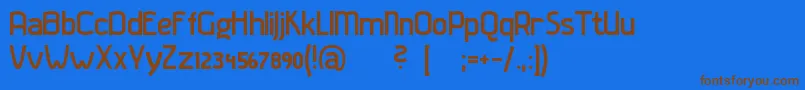 Lisätietoja Gladaturrum-fontista Gladaturrum-fontti – ruskeat fontit sinisellä taustalla