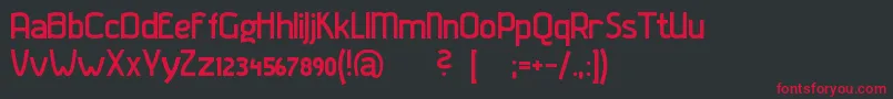 Gladaturrum Font – Red Fonts on Black Background