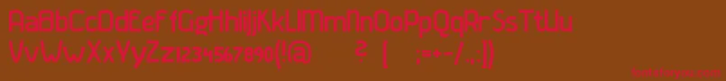 Gladaturrum Font – Red Fonts on Brown Background