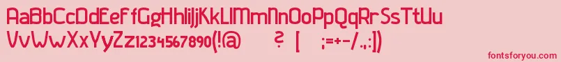 Gladaturrum Font – Red Fonts on Pink Background