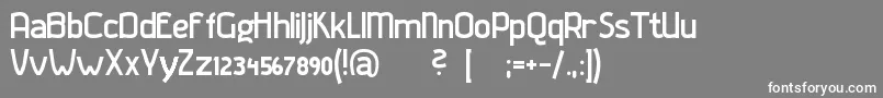 Gladaturrum Font – White Fonts on Gray Background