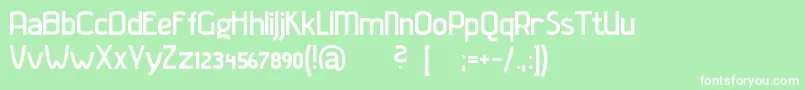 Gladaturrum Font – White Fonts on Green Background