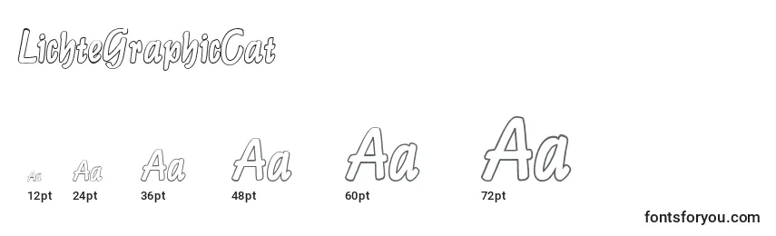 LichteGraphicCat Font Sizes