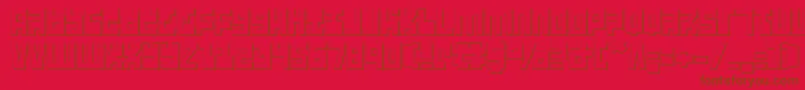Ufo Hunter 3D Font – Brown Fonts on Red Background