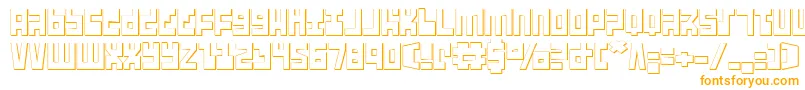 Ufo Hunter 3D Font – Orange Fonts