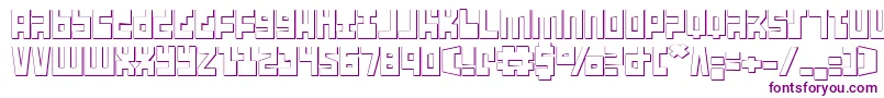 Ufo Hunter 3D Font – Purple Fonts