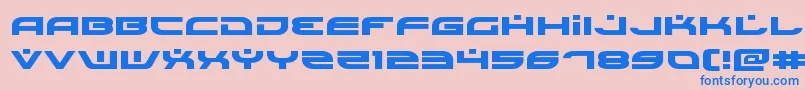 Battlefieldv4expand Font – Blue Fonts on Pink Background
