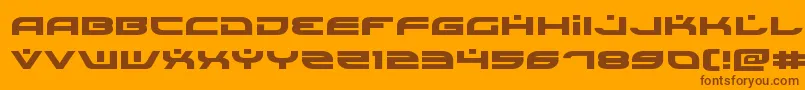 Battlefieldv4expand Font – Brown Fonts on Orange Background