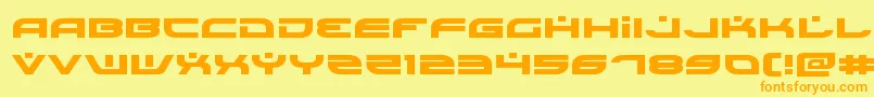 Czcionka Battlefieldv4expand – pomarańczowe czcionki na żółtym tle