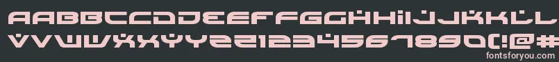 フォントBattlefieldv4expand – 黒い背景にピンクのフォント