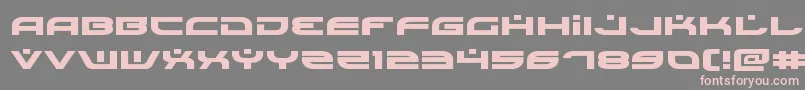 Battlefieldv4expand Font – Pink Fonts on Gray Background
