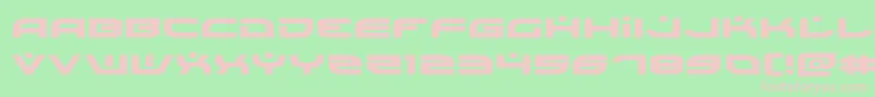 Battlefieldv4expand Font – Pink Fonts on Green Background