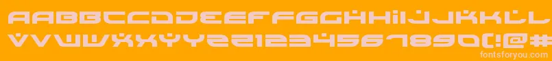 Шрифт Battlefieldv4expand – розовые шрифты на оранжевом фоне