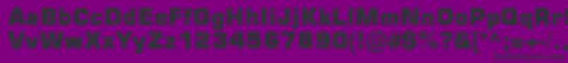 Шрифт Square721 Blk Normal – чёрные шрифты на фиолетовом фоне