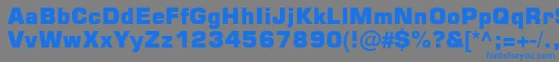 Square721 Blk Normal Font – Blue Fonts on Gray Background