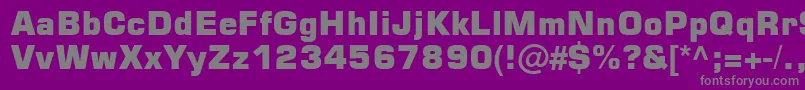 Square721 Blk Normal Font – Gray Fonts on Purple Background